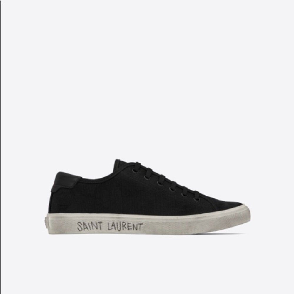 Saint Laurent Malibu Sneakers in Canvas and Leather